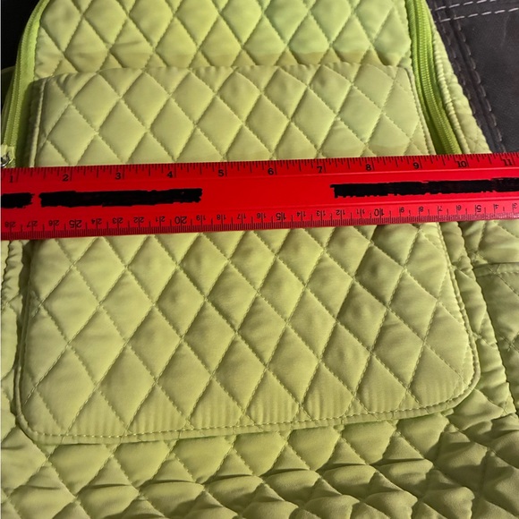 Vera Bradley Quilted Lime Green Backpack - Picture 9 of 9